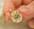 Load image into Gallery viewer, Personalized Photo and Birthstone Pet ID Tag - Engravable Pet Loss Jewelry - Stainless Steel Pet Keepsake Pendant