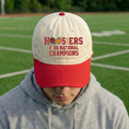 Load image into Gallery viewer, Embroidered Indiana Hoosiers Vintage Style Trucker Hat, Dyed Cap