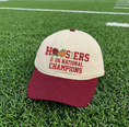 Load image into Gallery viewer, Embroidered Indiana Hoosiers Vintage Style Trucker Hat, Dyed Cap