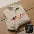 Load image into Gallery viewer, Embroidered Hoosiers Champs Sweatshirt: Rose & Peach Bowl 25/26 Quarter-Zip Sweatshirt, Hoodie Sweatshirt T-Shirt