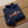 Load image into Gallery viewer, Embroidered Hoosiers Champs Sweatshirt: Rose & Peach Bowl 25/26 Quarter-Zip Sweatshirt, Hoodie Sweatshirt T-Shirt
