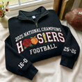 Load image into Gallery viewer, Embroidered Hoosiers Champs 25/26 Quarter-Zip Sweatshirt, Hoodie Sweatshirt T-Shirt