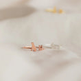Load image into Gallery viewer, Personalized Pet Silhouette Ring with Engraved Text