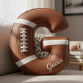 Load image into Gallery viewer, Touchdown Initial Letter Shaped Pillow - Personalized Gifts For Kids