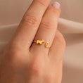 Load image into Gallery viewer, Personalized Pet Silhouette Ring with Engraved Text