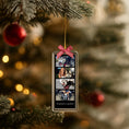 Load image into Gallery viewer, Personalized Photo Strip Christmas Keychain Ornament