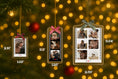 Load image into Gallery viewer, Personalized Photo Strip Christmas Keychain Ornament