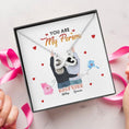 Load image into Gallery viewer, You Are My Person Necklace With Personalized Message Card (9 Necklace Designs) - Name, Skin, Hair, State, Quote can be customized