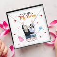 Load image into Gallery viewer, You Are My Person Necklace With Personalized Message Card (9 Necklace Designs) - Name, Skin, Hair, State, Quote can be customized