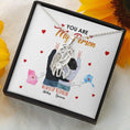 Load image into Gallery viewer, You Are My Person Necklace With Personalized Message Card (9 Necklace Designs) - Name, Skin, Hair, State, Quote can be customized