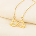 Load image into Gallery viewer, Besties Apparently We're Trouble Necklace With Personalized Message Card (9 Necklace Designs) - Name, Skin, Hair, Clothes, Drink, Background and Quote can be customized