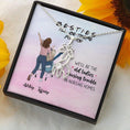 Load image into Gallery viewer, We'll Be The Old Ladies With Personalized Message Card (9 Necklace Designs) - Name, Quote and Background can be customized