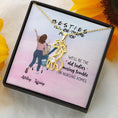 Load image into Gallery viewer, We'll Be The Old Ladies With Personalized Message Card (9 Necklace Designs) - Name, Quote and Background can be customized