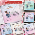 Load image into Gallery viewer, We'll Be The Old Ladies With Personalized Message Card (9 Necklace Designs) - Name, Quote and Background can be customized