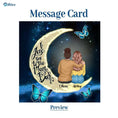 Load image into Gallery viewer, To My Daughter Moon With Personalized Message Card (9 Necklace Designs) - Name, Skin, Hair, Clothes and Background can be customized