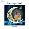 Load image into Gallery viewer, To My Daughter Moon With Personalized Message Card (9 Necklace Designs) - Name, Skin, Hair, Clothes and Background can be customized