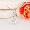 Load image into Gallery viewer, To My Daughter From Mom With Personalized Message Card (9 Necklace Designs) - Name, Skin, Hair, Clothes and Background can be customized