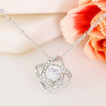 Load image into Gallery viewer, To My Daughter From Mom With Personalized Message Card (9 Necklace Designs) - Name, Skin, Hair, Clothes and Background can be customized