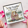 Load image into Gallery viewer, To My Daughter From Mom With Personalized Message Card (9 Necklace Designs) - Name, Skin, Hair, Clothes and Background can be customized