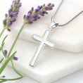 Load image into Gallery viewer, To My Daughter From Dad With Personalized Message Card (9 Necklace Designs) - Name, Skin, Hair, Clothes, Background and Quote can be customized
