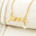 Load image into Gallery viewer, To My Daughter From Dad With Personalized Message Card (9 Necklace Designs) - Name, Skin, Hair, Clothes, Background and Quote can be customized