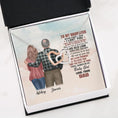 Load image into Gallery viewer, To My Daughter From Dad With Personalized Message Card (9 Necklace Designs) - Name, Skin, Hair, Clothes, Background and Quote can be customized