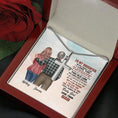 Load image into Gallery viewer, To My Daughter From Dad With Personalized Message Card (9 Necklace Designs) - Name, Skin, Hair, Clothes, Background and Quote can be customized