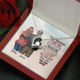 Load image into Gallery viewer, To My Daughter From Dad With Personalized Message Card (9 Necklace Designs) - Name, Skin, Hair, Clothes, Background and Quote can be customized