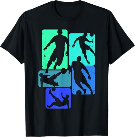 Soccer Players Fans Ball Kick Graphic Cool Streetwear Design T-Shirt