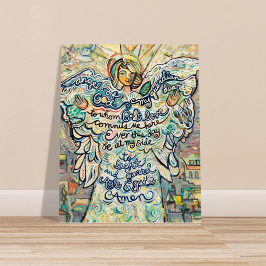 Unframed, Room Decor, Angel of God, Christian Child Room Decor, My Guardian Dear, Guardian Angel Poster