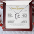 Load image into Gallery viewer, To My Bonus Daughter Forever Love Necklace