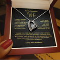 Load image into Gallery viewer, To My Beautiful Wife Interlocking Hearts Necklace