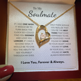 Load image into Gallery viewer, To My Soulmate Forever Love Necklace