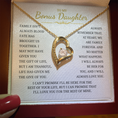 Load image into Gallery viewer, To My Bonus Daughter Forever Love Necklace