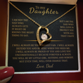 Load image into Gallery viewer, To My Daughter Forever Love Necklace