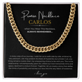 Load image into Gallery viewer, Personalized Promise Necklace Cuban Link Chain