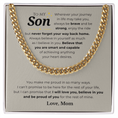 Load image into Gallery viewer, To My Son Cuban Link Chain