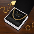 Load image into Gallery viewer, Personalized Promise Necklace Cuban Link Chain