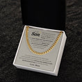 Load image into Gallery viewer, To My Son Cuban Link Chain
