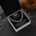 Load image into Gallery viewer, To My Son Cuban Link Chain