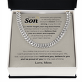 Load image into Gallery viewer, To My Son Cuban Link Chain