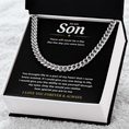 Load image into Gallery viewer, To My Son Cuban Link Chain