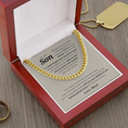 Load image into Gallery viewer, To My Son Cuban Link Chain