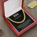 Load image into Gallery viewer, To My Son Cuban Link Chain