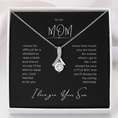 Load image into Gallery viewer, To My Mom Interlocking Hearts Necklace