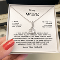 Load image into Gallery viewer, To My Wife Interlocking Hearts Necklace