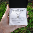 Load image into Gallery viewer, To My Beautiful Mom On My Wedding Day Interlocking Hearts Necklace