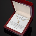 Load image into Gallery viewer, To My Beautiful Mom On My Wedding Day Interlocking Hearts Necklace