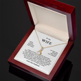 Load image into Gallery viewer, To My Wife Interlocking Hearts Necklace