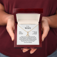 Load image into Gallery viewer, To My Wife Interlocking Hearts Necklace